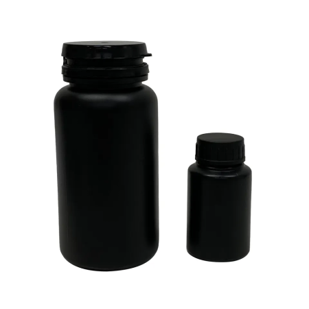 Plastic Pill Capsule Black Bottle3